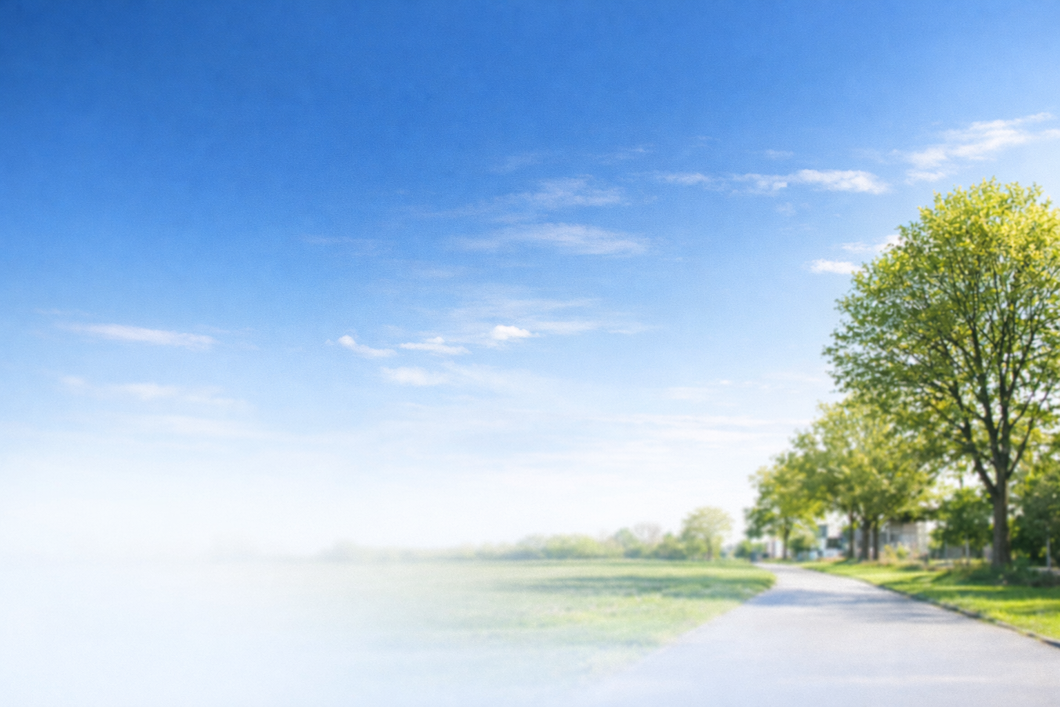 Ruhige Landschaft als Symbol für sichere und vertrauensvolle Krankenbeförderung mit Taxi Vogel